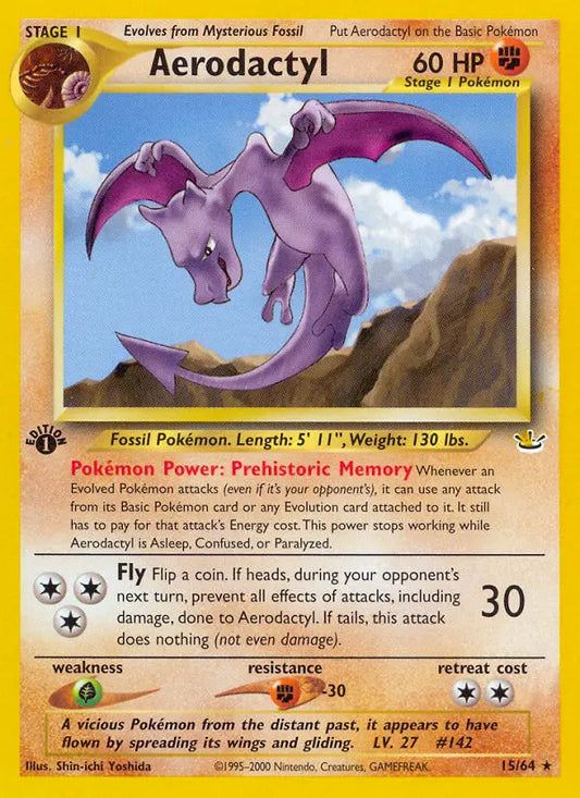 Aerodactyl 15 Neo Revelation Pokesingles