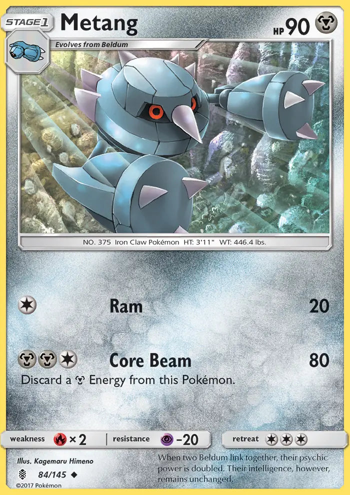 Metang 84 Guardians Rising Pokesingles