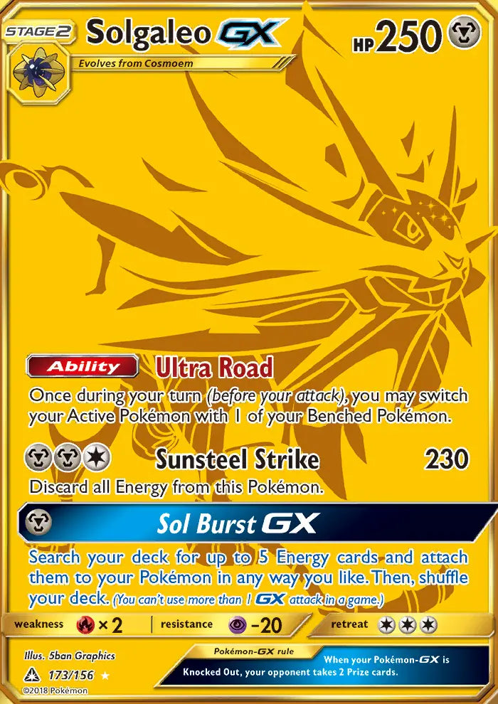 Solgaleo GX 173 Ultra Prism Pokesingles
