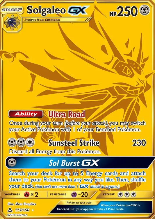 Solgaleo GX 173 Ultra Prism Pokesingles