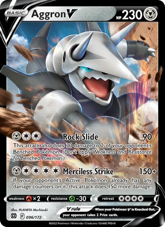 Aggron V 96 Brilliant Stars Pokesingles