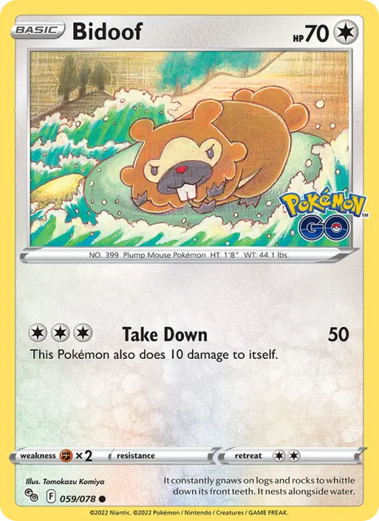 Bidoof 59 Pokémon GO Pokesingles