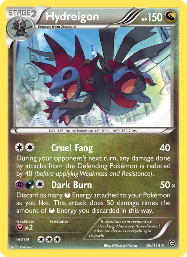 Hydreigon 86 Steam Siege Pokesingles
