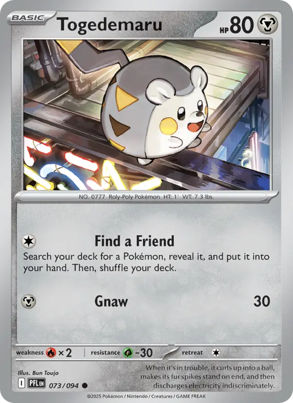 Togedemaru 73 Phantasmal Flames Pokesingles