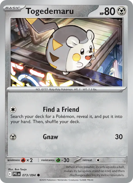 Togedemaru 73 Phantasmal Flames Pokesingles