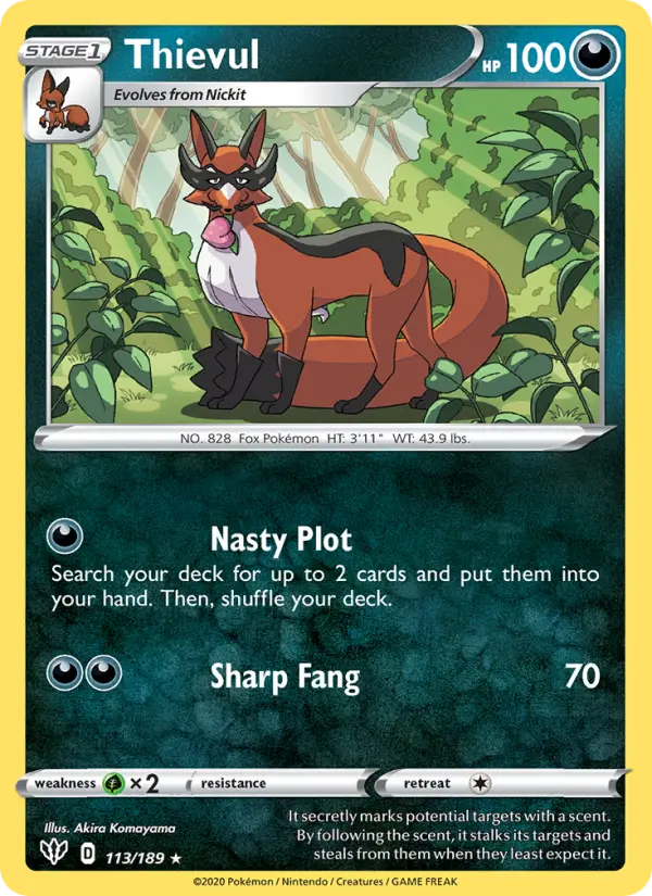 Thievul 113 Darkness Ablaze Pokesingles