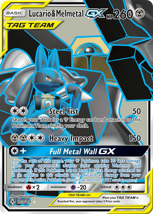 Lucario & Melmetal GX 203 Unbroken Bonds Pokesingles