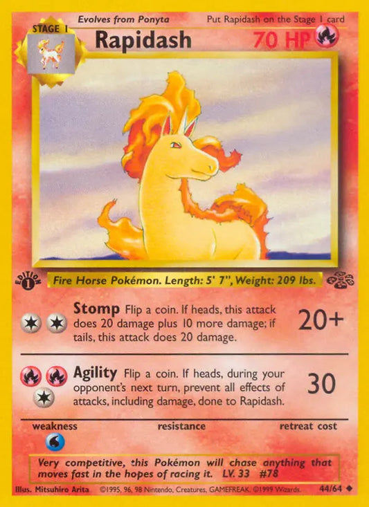 Rapidash 44 Jungle Pokesingles
