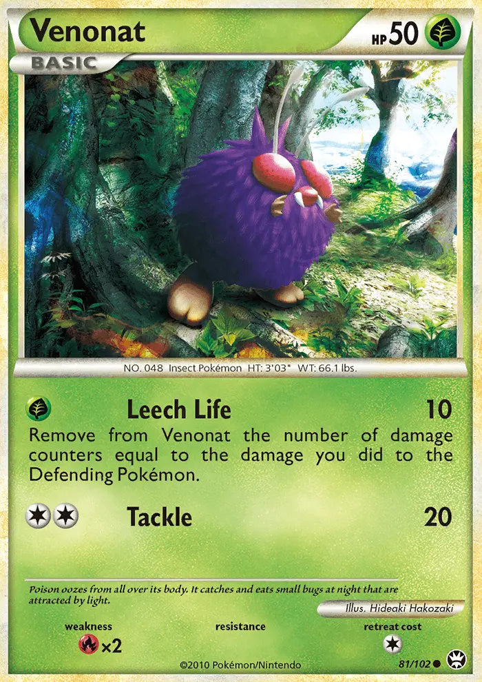 Venonat 81 Triumphant Pokesingles