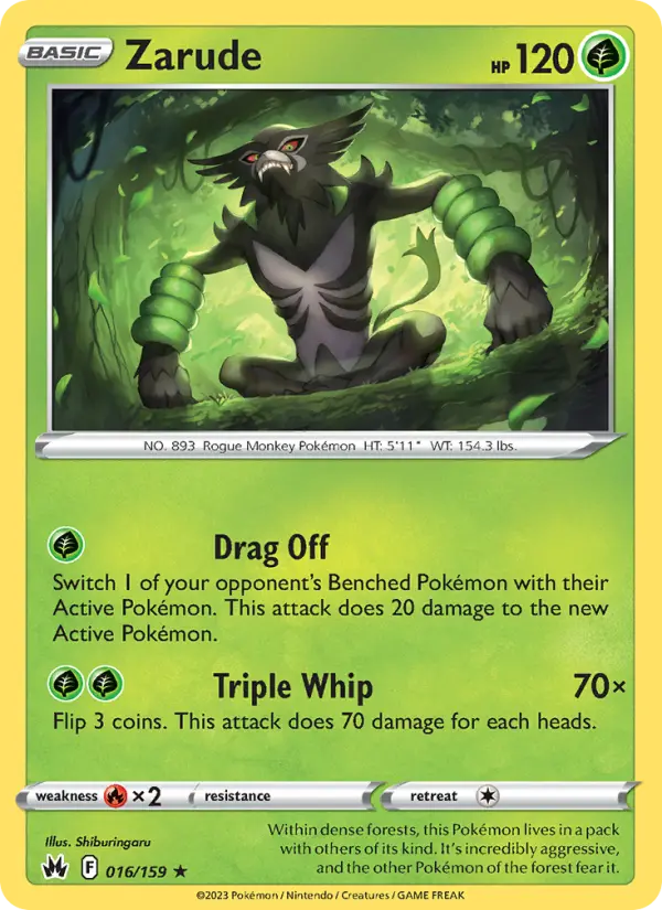 Zarude 16 Crown Zenith Pokesingles