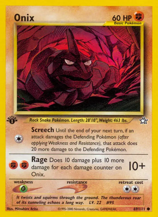 Onix 69 Neo Genesis Pokesingles