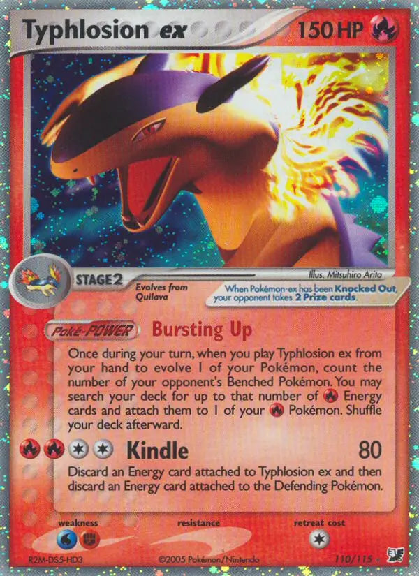 Typhlosion ex 110 Unseen Forces Pokesingles