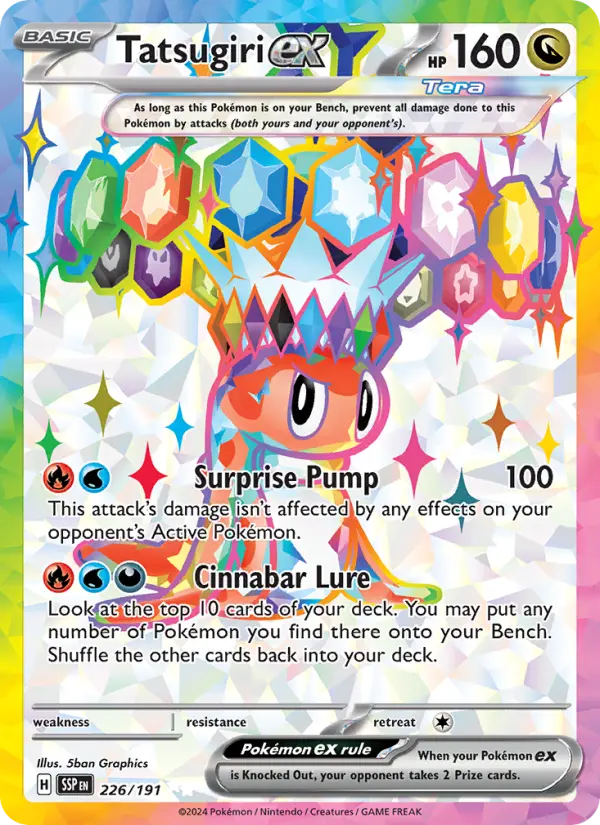 Tatsugiri ex 226 Surging Sparks Pokesingles