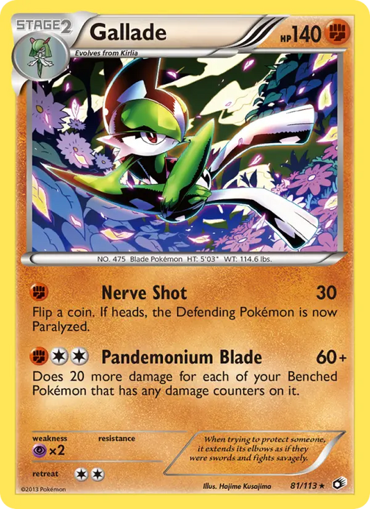Gallade 81 Legendary Treasures Pokesingles
