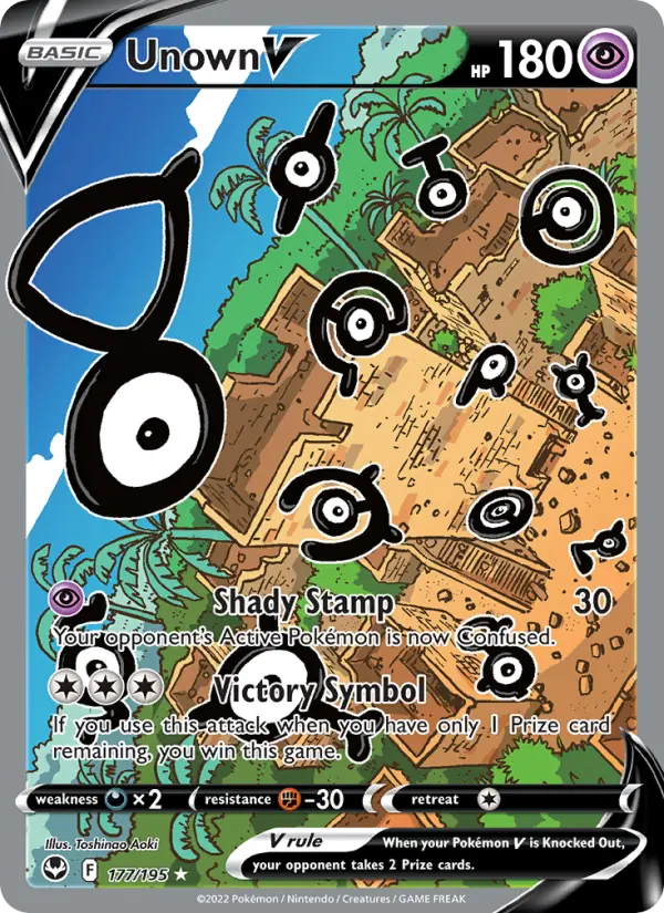 Unown V 177 Silver Tempest Pokesingles