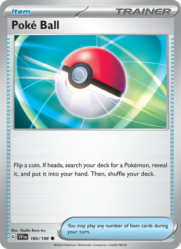 Poké Ball 185 Scarlet & Violet Pokesingles