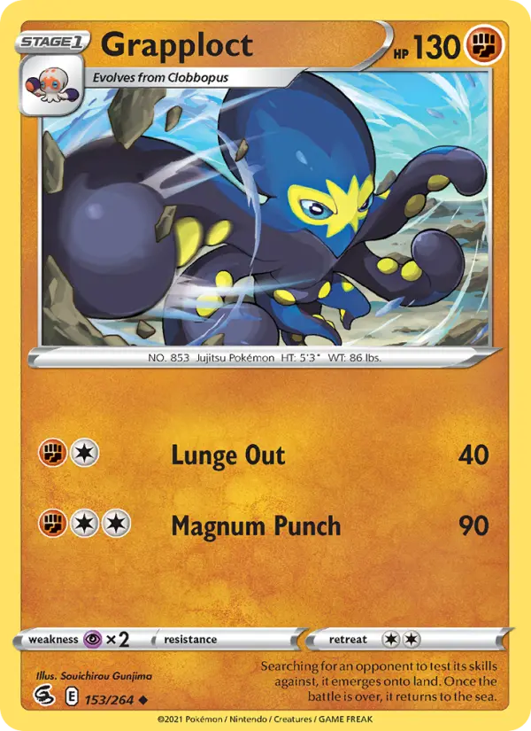 Grapploct 153 Fusion Strike Pokesingles