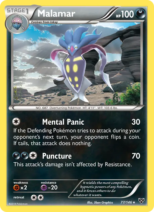 Malamar 77 XY Pokesingles