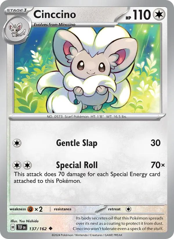 Cinccino 137 Temporal Forces Pokesingles