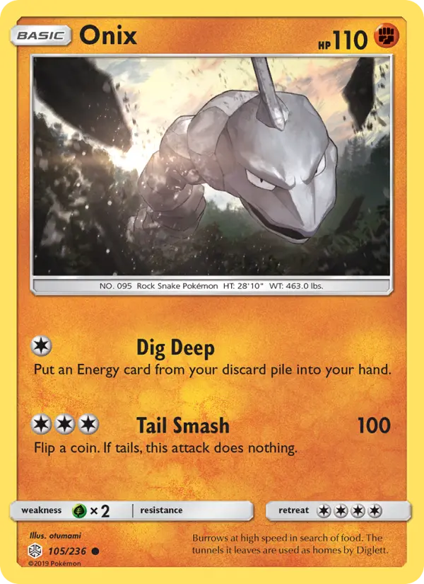 Onix 105 Cosmic Eclipse Pokesingles