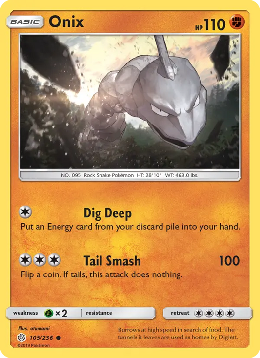 Onix 105 Cosmic Eclipse Pokesingles