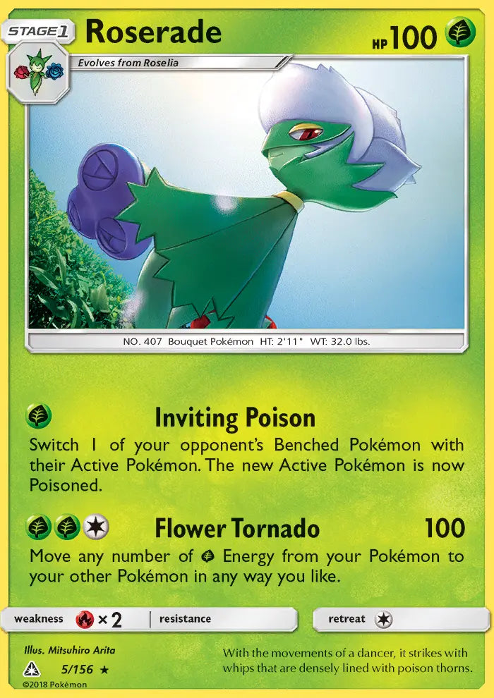Roserade 5 Ultra Prism Pokesingles