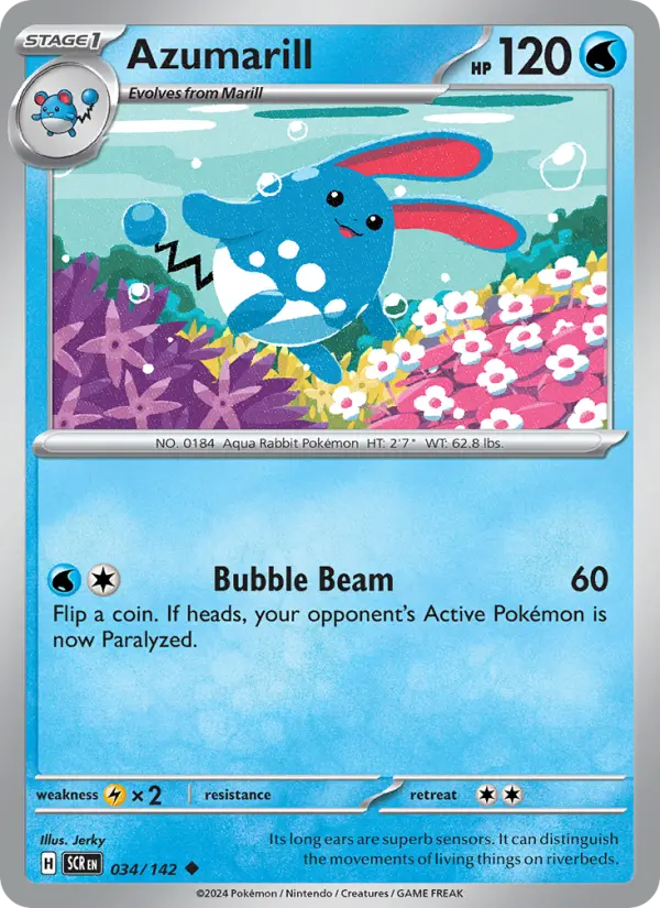 Azumarill 34 Stellar Crown Pokesingles