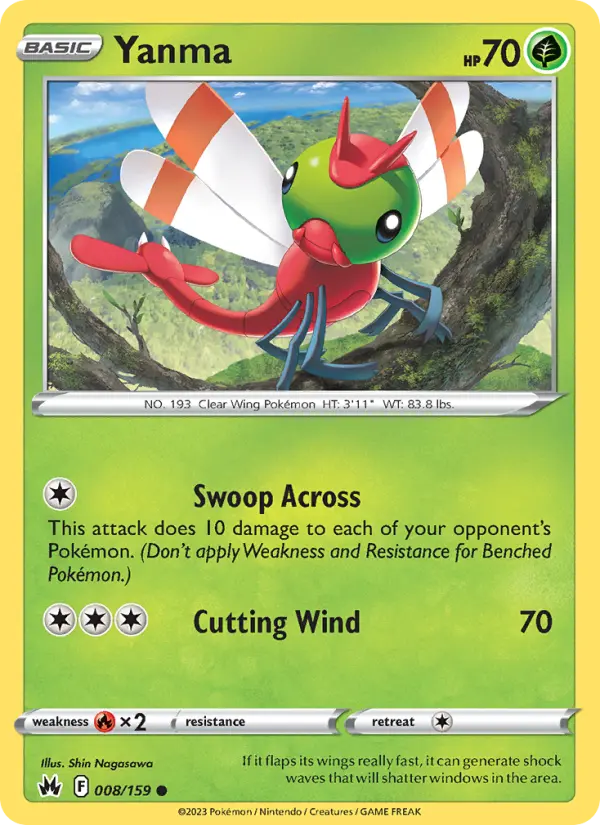 Yanma 8 Crown Zenith Pokesingles