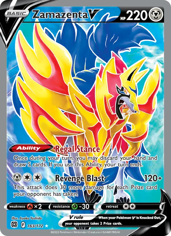 Zamazenta V 163 Brilliant Stars Pokesingles