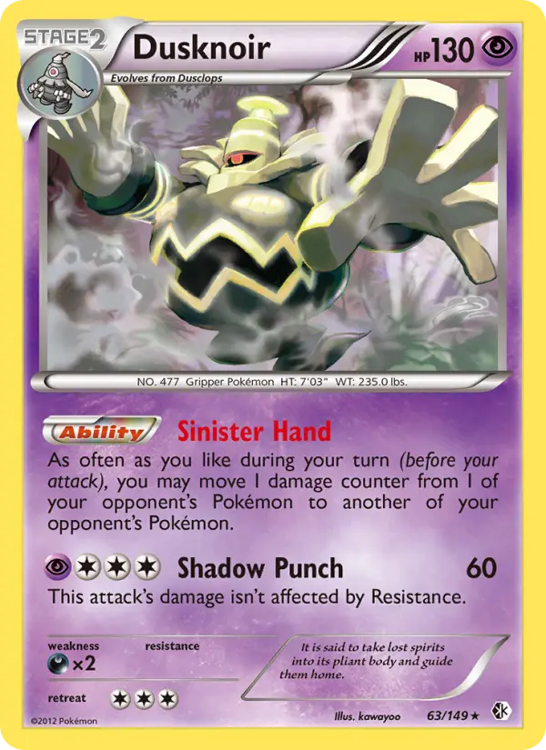 Dusknoir 63 Boundaries Crossed Pokesingles