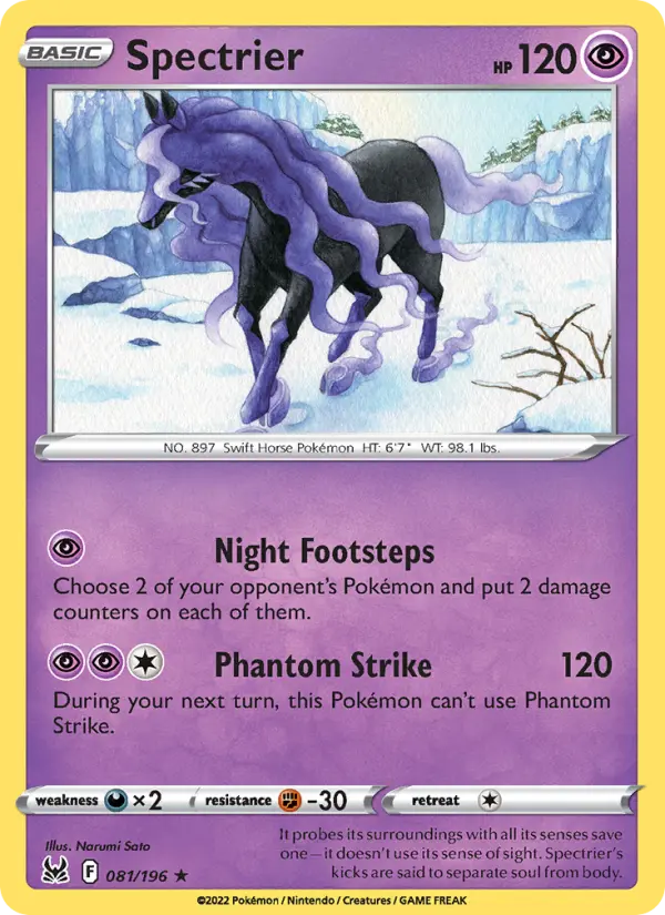 Spectrier 81 Lost Origin Pokesingles