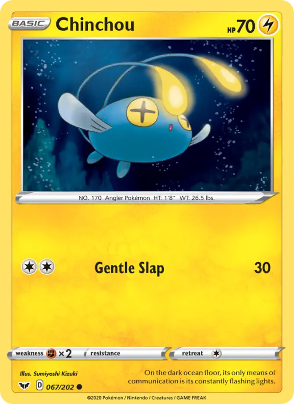 Chinchou 67 Sword & Shield Pokesingles