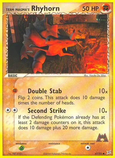 Team Magma's Rhyhorn 67 Team Magma vs Team Aqua Pokesingles