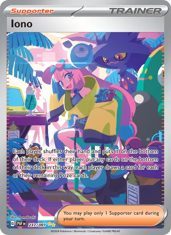 Iono 237 Paldean Fates Pokesingles