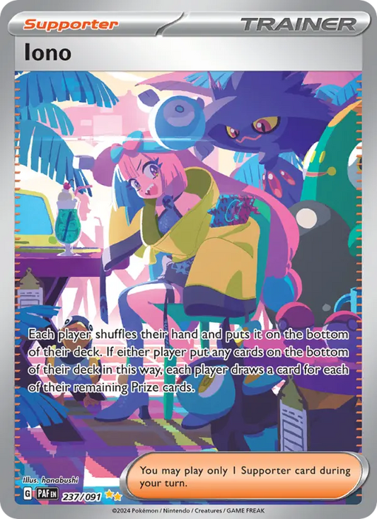 Iono 237 Paldean Fates Pokesingles