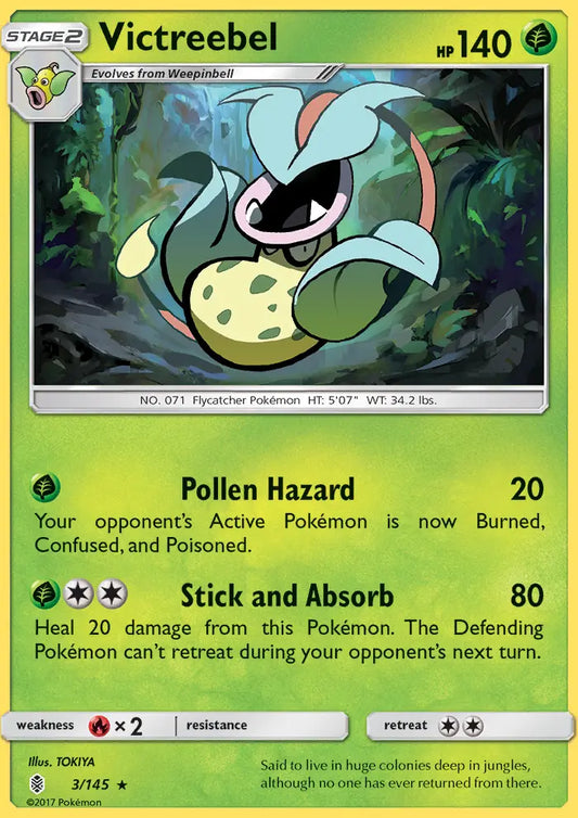 Victreebel 3 Guardians Rising Pokesingles