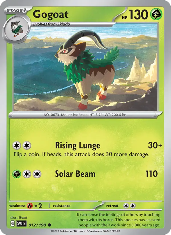 Gogoat 12 Scarlet & Violet Pokesingles