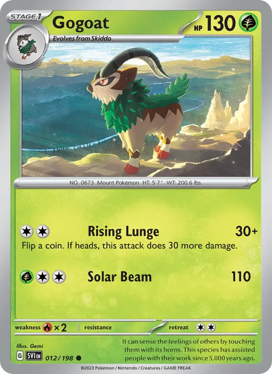 Gogoat 12 Scarlet & Violet Pokesingles