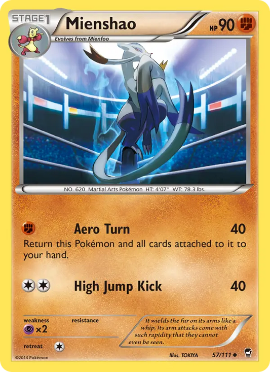 Mienshao 57 Furious Fists Pokesingles