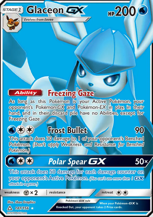 Glaceon GX 141 Ultra Prism Pokesingles