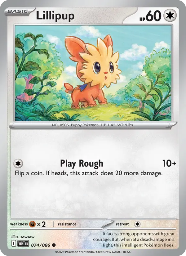 Lillipup 74 White Flare Pokesingles