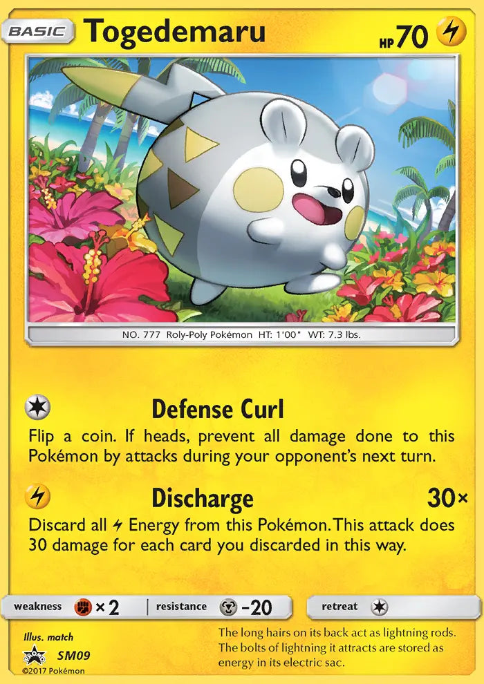 Togedemaru SM09 SM Black Star Promos Pokesingles