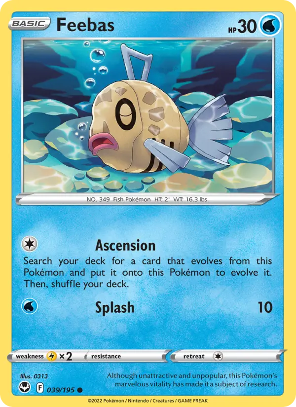 Feebas 39 Silver Tempest Pokesingles