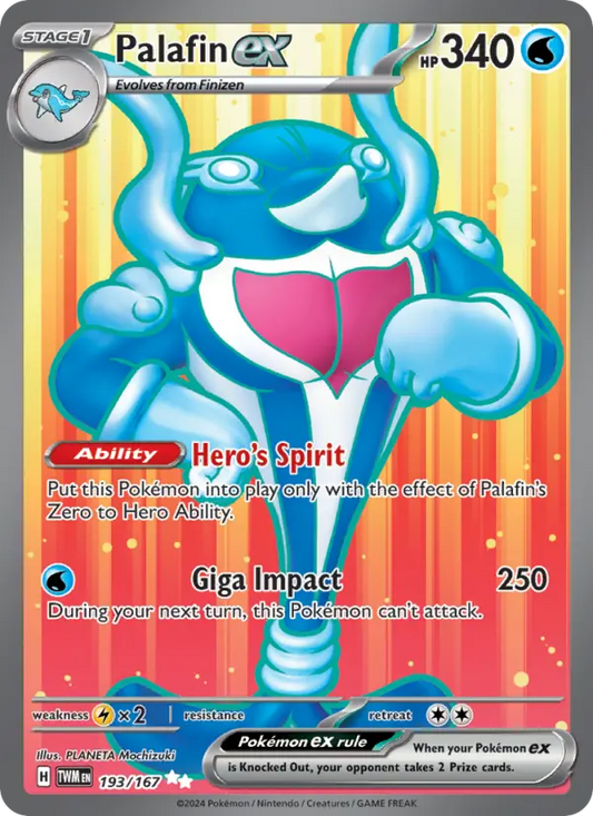 Palafin ex 193 Twilight Masquerade Pokesingles