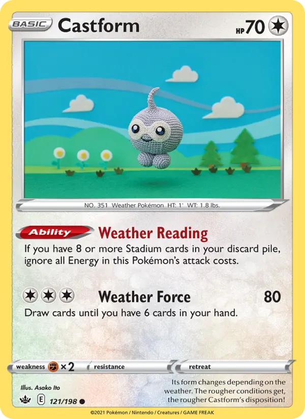 Castform 121 Chilling Reign Pokesingles