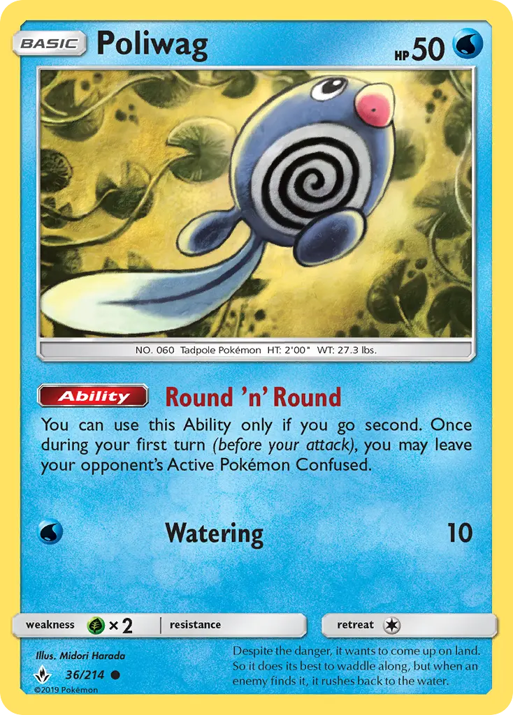 Poliwag 36 Unbroken Bonds Pokesingles