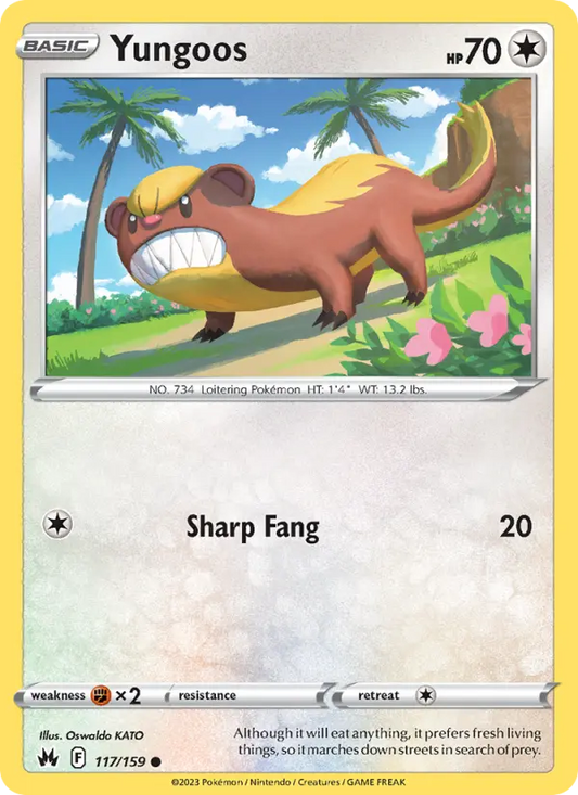 Yungoos 117 Crown Zenith Pokesingles
