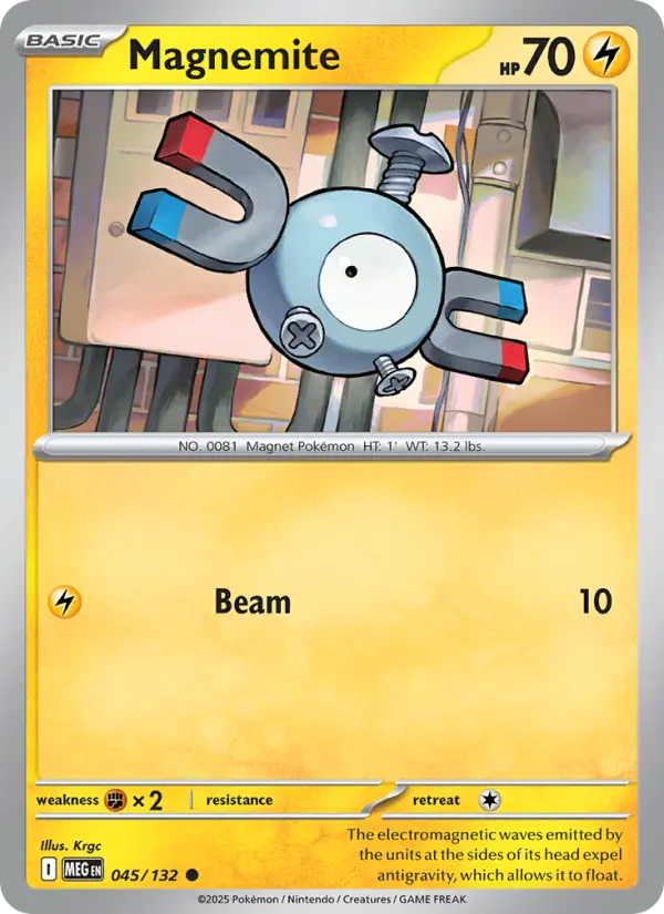 Magnemite 45 Mega Evolution Pokesingles