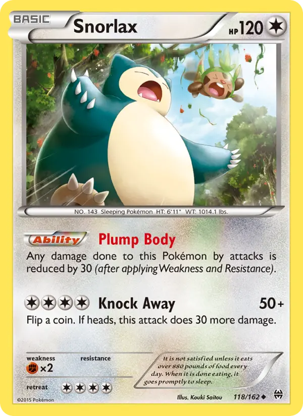 Snorlax 118 BREAKthrough Pokesingles