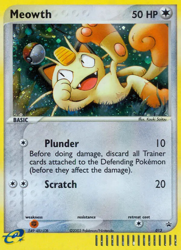 Meowth 13 Nintendo Black Star Promos Pokesingles